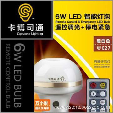 Remote control led energy saving bulb 6w